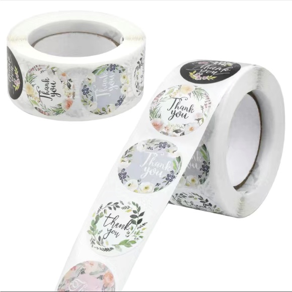 4 /💲20 🤑 500pc roll Thank You stickers - Picture 3 of 6